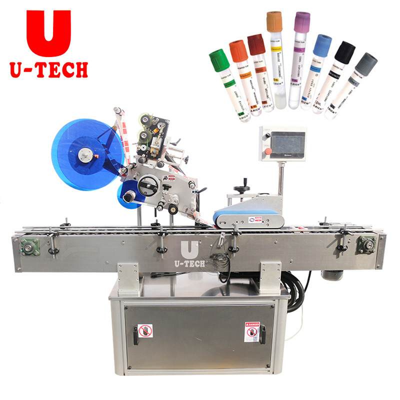 Automatic horizontal type medical test tube adhesive sticker labeling