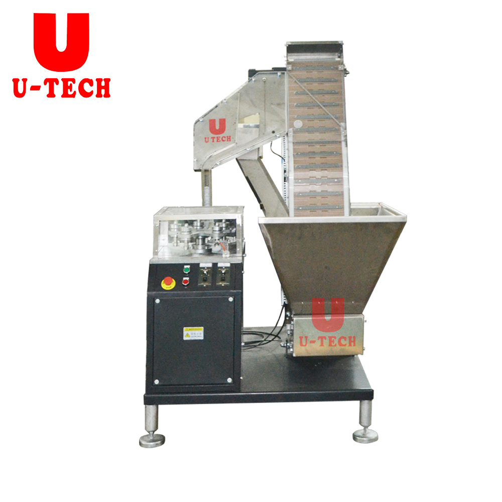 High Speed Full Automatic Plastic Cap Slitting Machine with Heater for Cutting Cap 