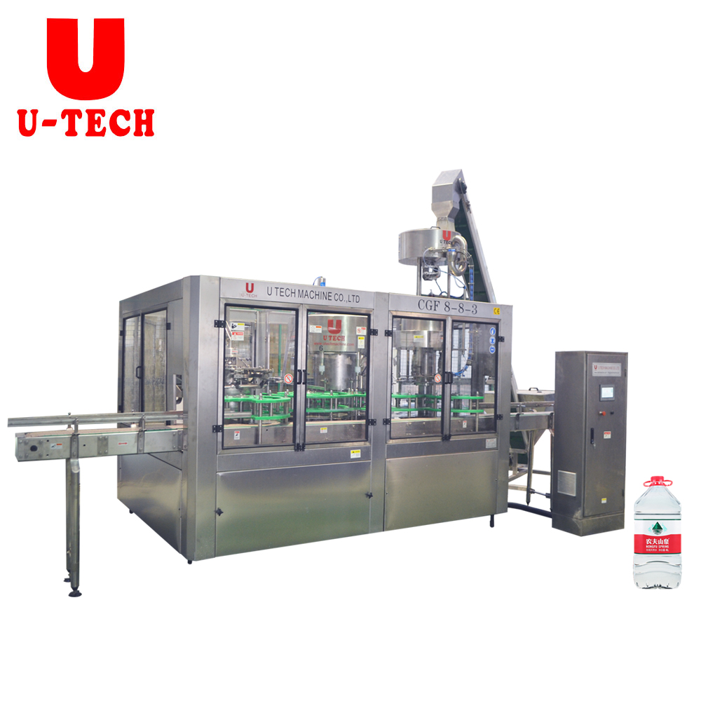 Rotary Fully Automatic Bottle Natural Pure Mineral Drinking 5L Water Bottling Machine